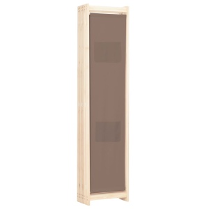 Paravan cameră cu 6 panouri, maro, 240x170x4cm, material textil - Img 4