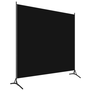 Paravan de cameră cu 1 panou, negru, 175 x 180 cm - Img 2