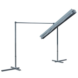 Pavilion acoperiș inclinabil retractabil antracit 350x250x225cm - Img 5