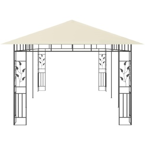 Pavilion cu plasă anti-țânțari, crem, 6 x 3 x 2,73 m - Img 4