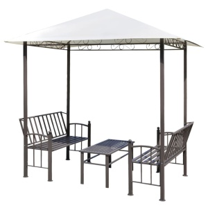 Pavilion de grădină cu masă și bănci 2,5x1,5x2,4 m - Img 2
