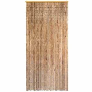 Perdea de ușă pentru insecte, bambus, 100x220 cm - Img 2