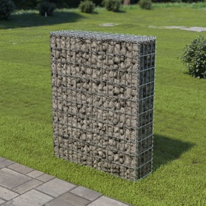 Perete gabion cu capace, 80 x 20 x 100 cm, oțel galvanizat