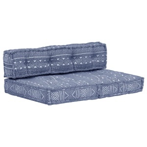 Pernă fotoliu puf, indigo, material textil - Img 5