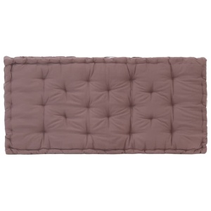 Pernă podea canapea din paleți, gri taupe, 120x80x10 cm bumbac - Img 7