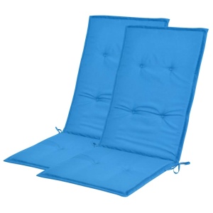 Perne scaun de grădină, 2 buc, albastru, 120 x 50 x 3 cm - Img 2