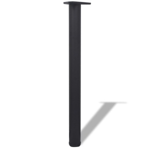 Picioare de masă cu inălțime reglabilă, 4 buc, 710 mm, negru - Img 2