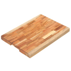 Placă de tocat, 50x35x4 cm, lemn masiv de acacia - Img 9