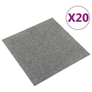Plăci de pardoseală, 20 buc., gri, 50 x 50 cm, 5 m²