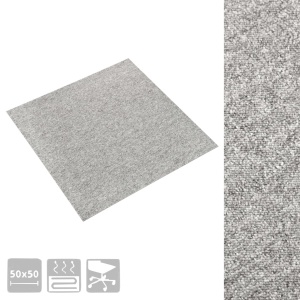 Plăci de pardoseală, 20 buc., gri deschis, 50 x 50 cm, 5 m² - Img 3