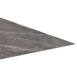 Plăci de pardoseală autoadezive, negru marmură, 5,11 m², PVC - Img 5