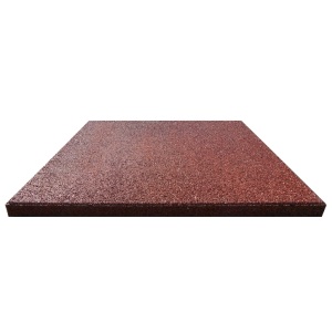 Plăci de protecție la cădere 12 buc. roșu 50x50x3 cm cauciuc - Img 3