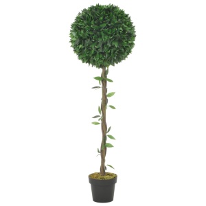 Plantă artificială dafin cu ghiveci, verde, 130 cm