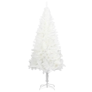 Pom de Crăciun artificial, ace cu aspect natural, alb, 210 cm - Img 2