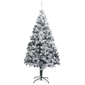 Pom de Crăciun artificial cu zăpadă, verde, 180 cm, PVC - Img 2