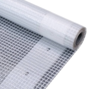 Prelată Leno 260 g/m², alb, 2 x 10 m