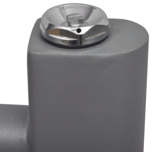 Radiator port-prosop incălzire centrală baie, drept, 480 x 480 mm, gri - Img 8