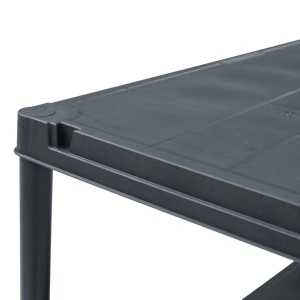 Raft de depozitare, negru, 80 x 40 x 180 cm, plastic, 250 kg - Img 8