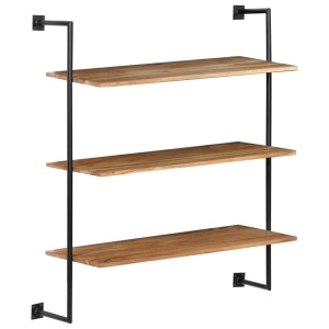 Raft de perete, 94x35x113 cm, lemn masiv de acacia - Img 10