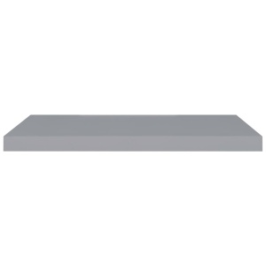 Raft de perete suspendat, gri, 80x23,5x3,8 cm, MDF - Img 4