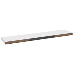 Rafturi de perete, 4 buc., alb, 120 x 23,5 x 3,8 cm, MDF - Img 7