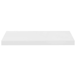 Rafturi de perete, 4 buc., alb extralucios, 60x23,5x3,8 cm, MDF - Img 8