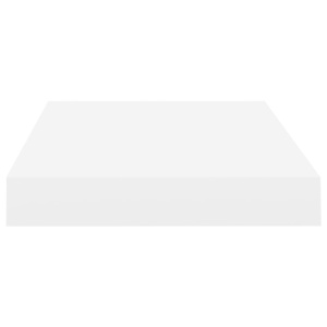 Rafturi de perete suspendate, 2 buc., alb, 40x23x3,8 cm, MDF - Img 5