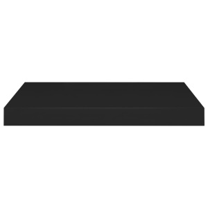 Rafturi de perete suspendate, 2 buc., negru, 50x23x3,8 cm, MDF - Img 8