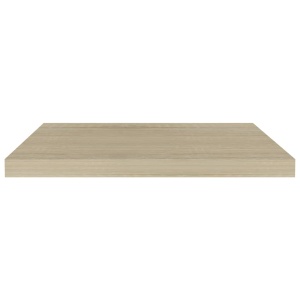 Rafturi de perete suspendate, 2 buc., stejar 60x23,5x3,8 cm MDF - Img 8