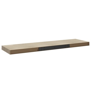 Rafturi de perete suspendate 4 buc. stejar, 90x23,5x3,8 cm, MDF - Img 7