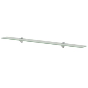Rafturi suspendate, 2 buc., 100 x 10 cm, sticlă, 8 mm - Img 2