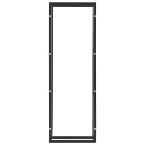 Rastel pentru lemne de foc, negru, 50x20x150 cm, oțel - Img 3