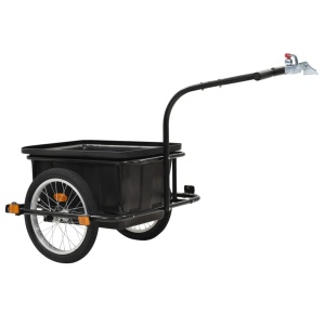 Remorcă de bicicletă pentru mărfuri, 50 L, negru - Img 3