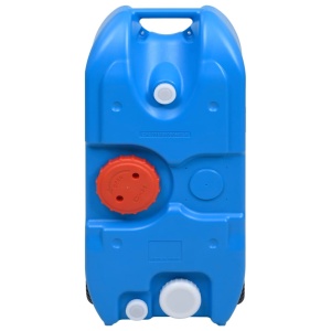 Rezervor de apă cu roți pentru camping, albastru, 40 L - Img 2