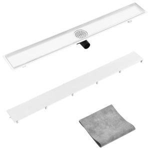 Rigolă de duș cu capac 2-in-1, 103 x 14 cm, oțel inoxidabil - Img 3