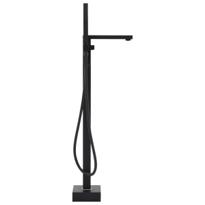 Robinet de cadă independent, negru, 90 cm, oțel inoxidabil - Img 2