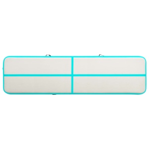 Saltea gimnastică gonflabilă cu pompă verde 700x100x20 cm PVC - Img 8