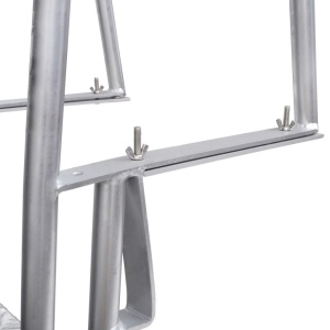 Scară amdocare/piscină cu 4 trepte, aluminiu, 170 cm - Img 5