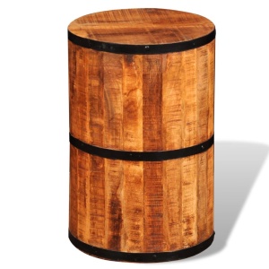 Scaun de bar din lemn de mango nefinisat - Img 2