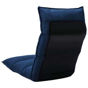 Scaun de podea pliabil, albastru, material textil - Img 4