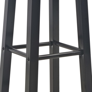 Scaune de bar, 2 buc., negru, MDF - Img 6