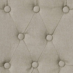 Scaune de bucătărie, 4 buc., bej, material textil - Img 2