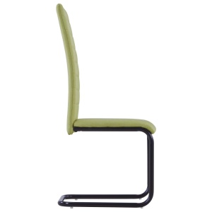 Scaune de bucătărie consolă, 2 buc., verde, textil - Img 4
