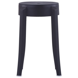 Scaune stivuibile, 4 buc., negru, plastic - Img 4