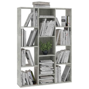 Separator cameră/Bibliotecă, gri beton, 100 x 24 x 140 cm, PAL - Img 4