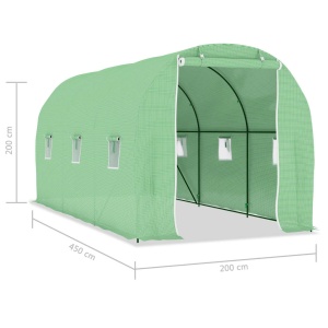Seră, 9 m², 4,5 x 2 x 2 m - Img 9