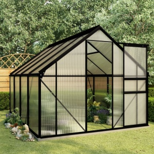 Seră cu cadru de bază, antracit, 4,75 m², aluminiu