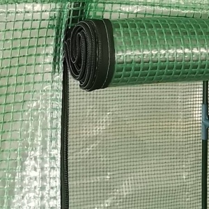 Seră cu cadru din oțel, 0,5 m², 1 x 0,5 x 1,9 cm - Img 3