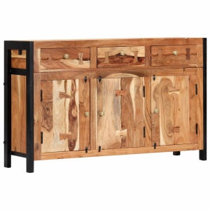 Servantă, 120 x 35 x 75 cm, lemn masiv de acacia - Img 9