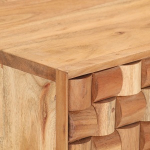 Servantă, 75 x 35 x 65 cm, lemn masiv de acacia - Img 2